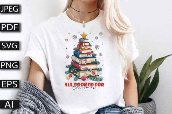 All Booked for Christmas T Shirt Design Review