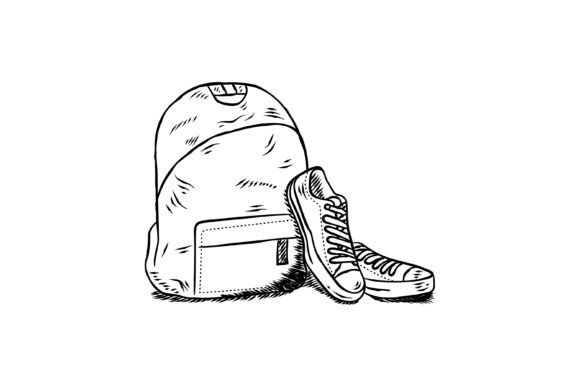 Bag and Shoes Illustration Line: Graphics & Illustrations for Travel Brands