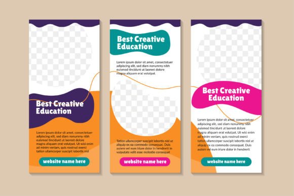 Best Creative Vertical Banner for Graphics and Print Templates