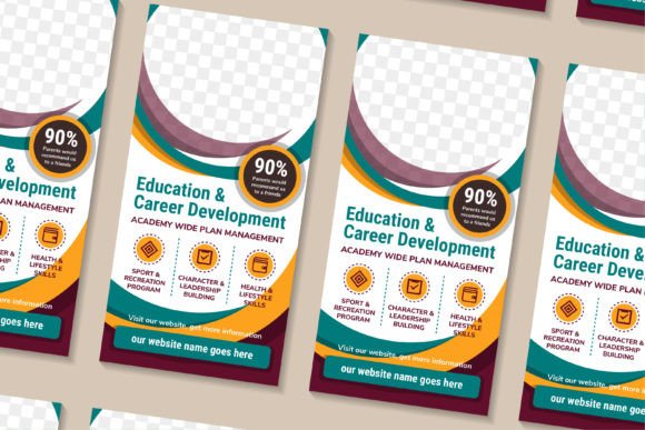 Education Career Vertical Banner: A Review of Graphics and Print Templates