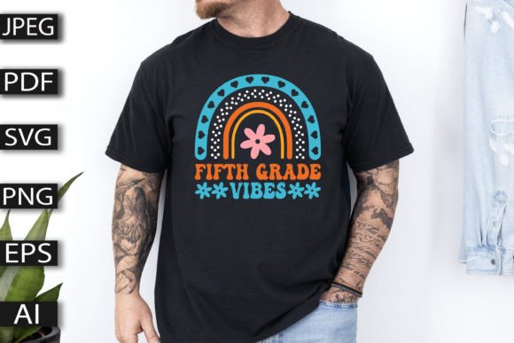 Fifth Grade Vibes T-shirt Design: Essential Graphics for Creative Projects