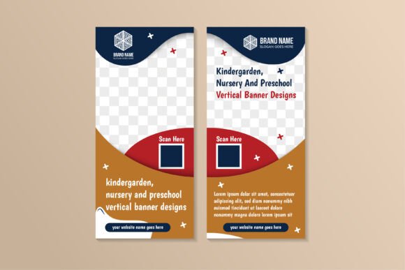Kindergarten Nursery Vertical Banner: A Review for Graphics and Print Templates