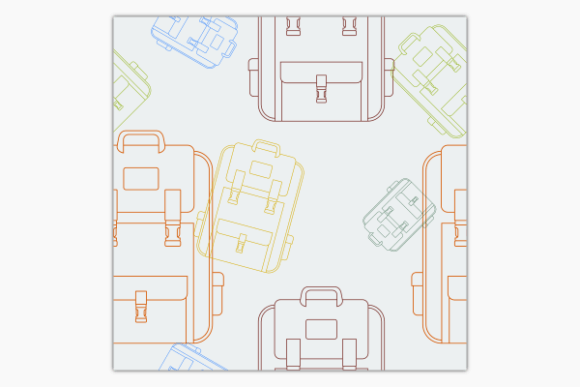 Outline School Bag Seamless Pattern: A Designer's Review