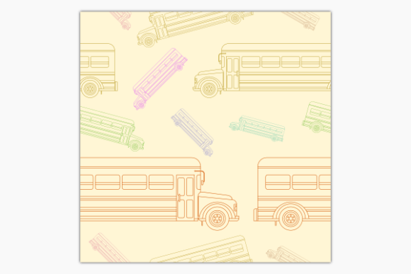 Outline School Bus Seamless Pattern: A Graphics and Patterns Review