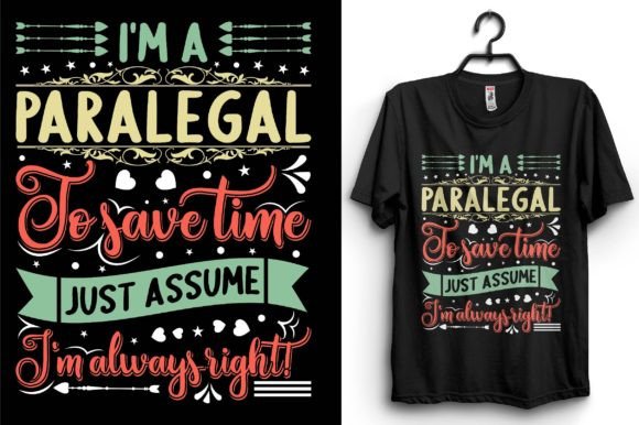 Paralegal Typography T-shirt Design: A Graphic Review