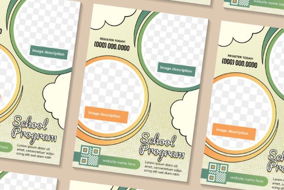 School Program Vertical Flyer Review for Graphics and Print Templates