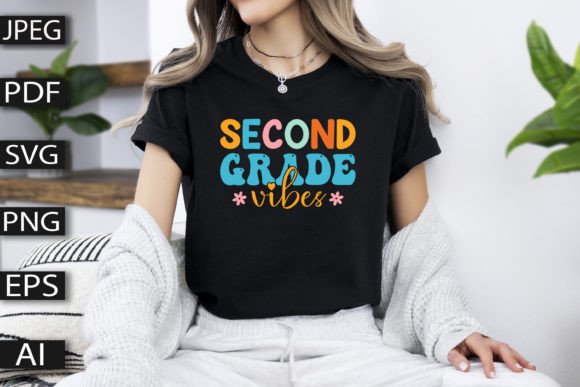Second Grade Vibes Graphics for T-Shirt Designs and Branding