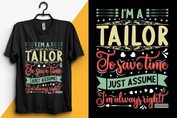 Tailor Typography TShirt Design Graphics for Modern Brands