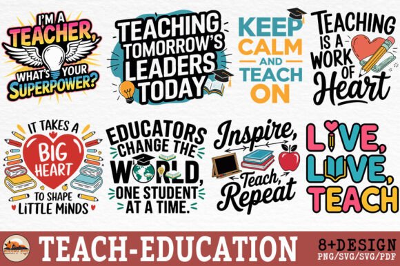 Teaching, Education, Sublimation Bundle: A Designer's Review of Graphics and Crafts