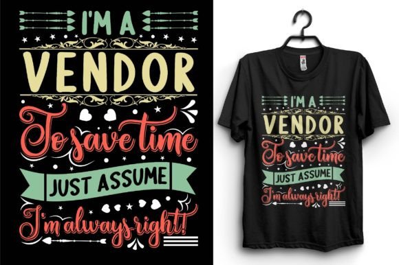 Vendor Typography T-shirt Design: A Review of Graphics for Sellers