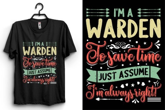 Warden Typography T-shirt Design Review
